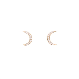 PICO LUNA GRYSTAL STUDS GOLD